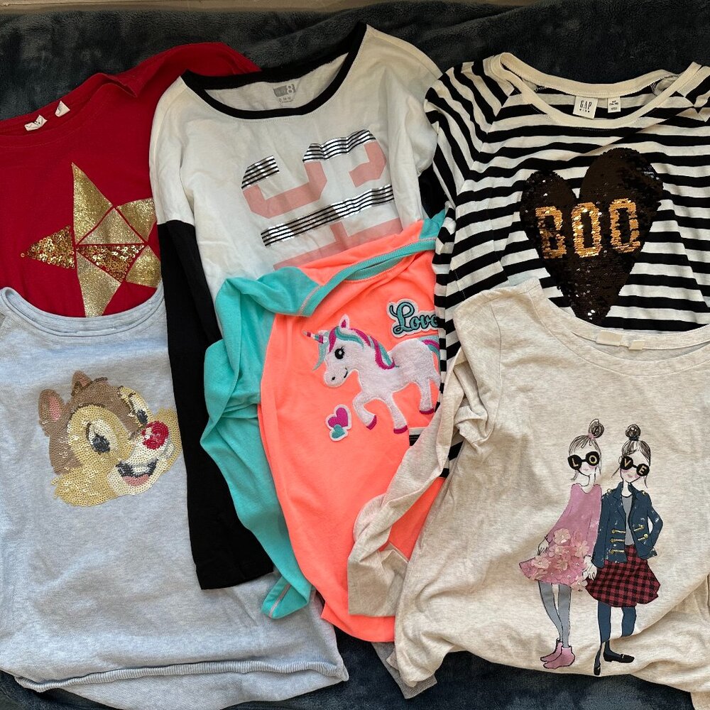 🔥 GIRL TOPS – SIZE 14-16 – LIKE NEW - $4/$5 per piece!🔥